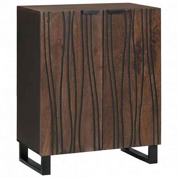 vidaXL Servírovací skříň Vlašský ořech 60 x 33,5 x 75 cm