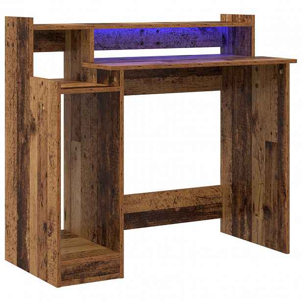 vidaXL Stůl Staré dřevo 97 x 45 x 90 cm Kompozitní dřevo