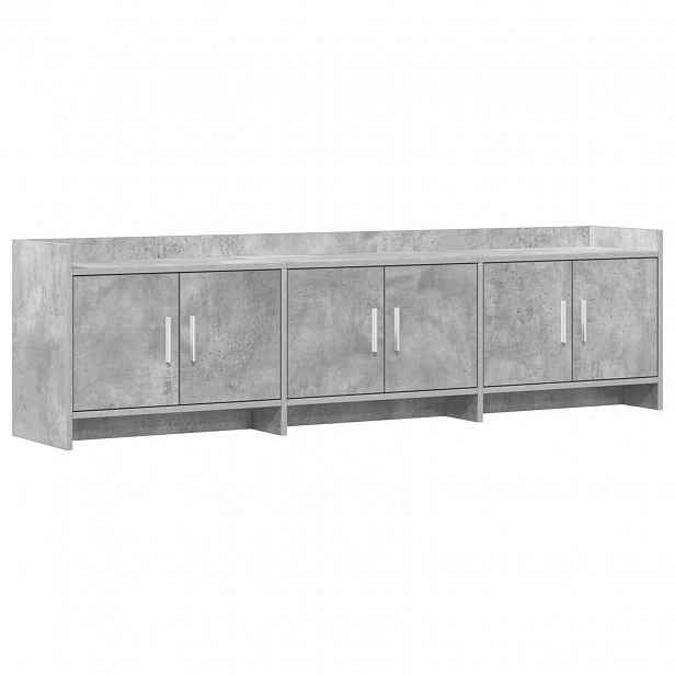 vidaXL Televizní skříň 168 x 33 x 47 cm Betonově šedá Kompozitní dřevo