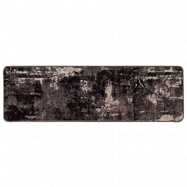 vidaXL Běhoun MARSA Černá 100 x 300 cm Polyester a PVC