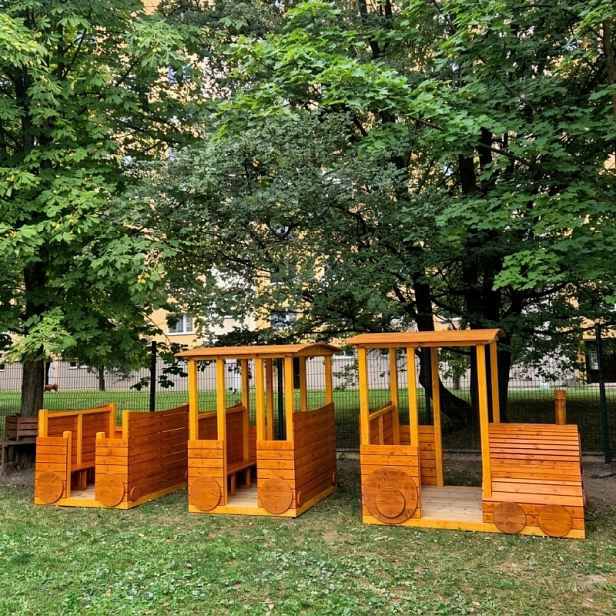 Dětský vláček s vagony