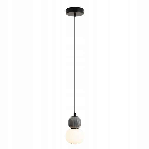 Maxlight Dvojitá závěsná Led lampa 5W 3000K černo-šedá Modern
