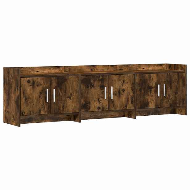 vidaXL Televizní skříň 168 x 33 x 47 cm Kouřový dub Kompozitní dřevo