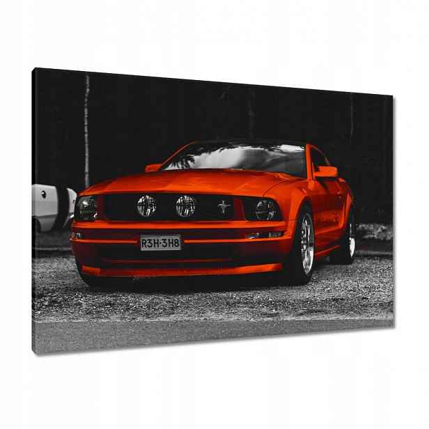 Obrazy 100x70 Červený Ford Mustang