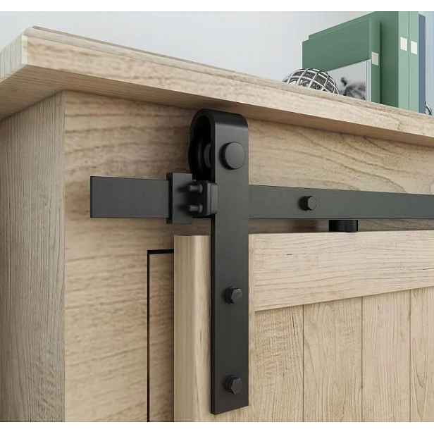 Systém pro posuvné dveře Mini Barn Door Loft 1,22m černý klasický