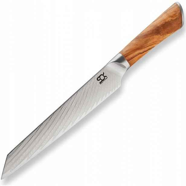 Plátkovací nůž 190 mm, Sok Olive Sunshine Damascus