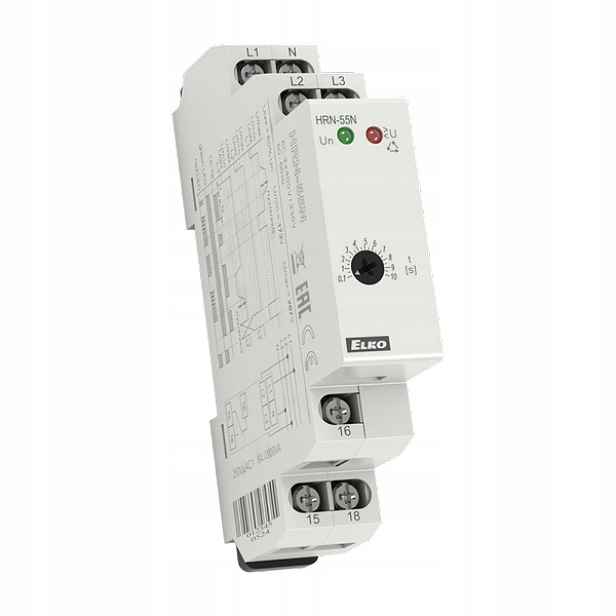 Elko Relé Pro Kontrolu Zániku Fází HRN-55N 3x400 V