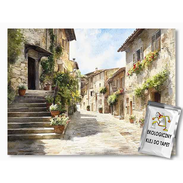 Fototapeta Flizelina Město Jižní Itálie Toskánsko Ulička 312x219 130g
