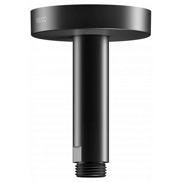 Keuco Elegance - Sprchové rameno stropní, délka 10 cm, matná černá 51689370100