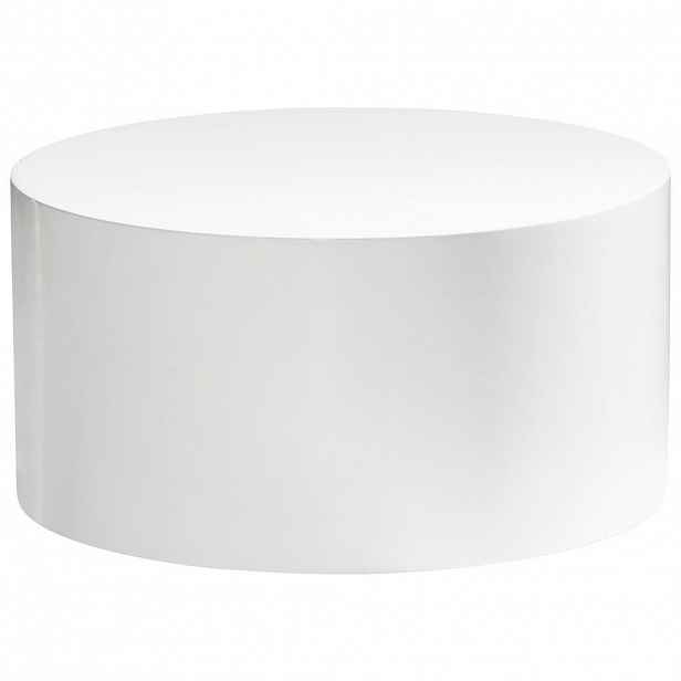 Livetastic KONFERENČNÍ STOLEK, vysoce lesklá bílá, kompozitní dřevo, 60/60/30 cm