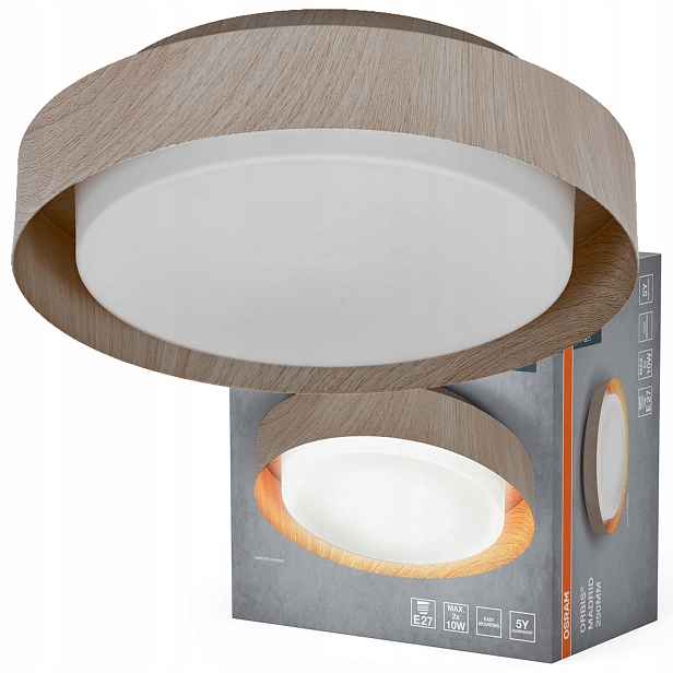 Stropní Svítidlo Led nástěnné svítidlo 2x E27 Hnědý Orbis Osram