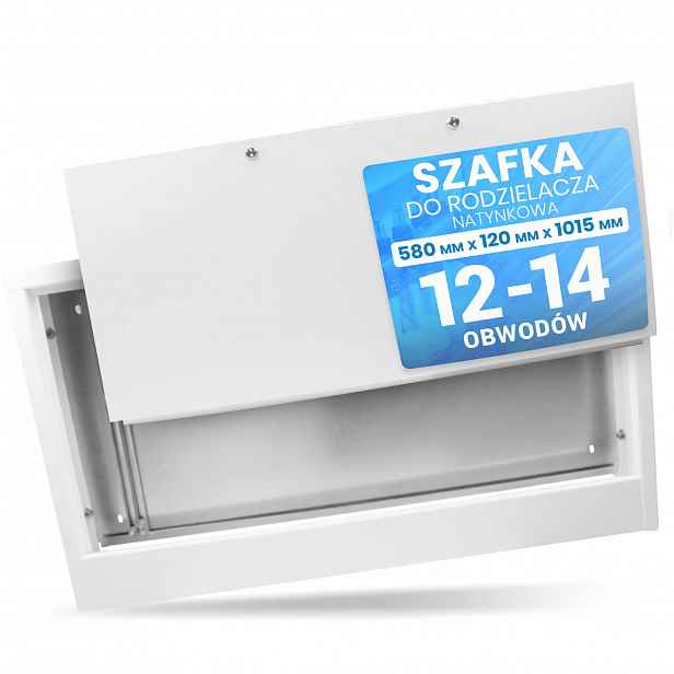Rozdělovačová skříň na omítku 12-14 sekcí vytápění podlahových krytin Gx