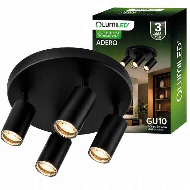Stropní Svítidlo Spot Tuba Reflektor Led Halogenové svítidlo 4xGU10 Stropní Svítidlo IP44