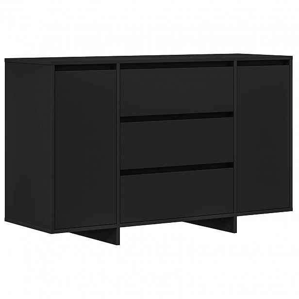 vidaXL Servírovací skříň Černá 120 x 41 x 75 cm Kompozitní dřevo