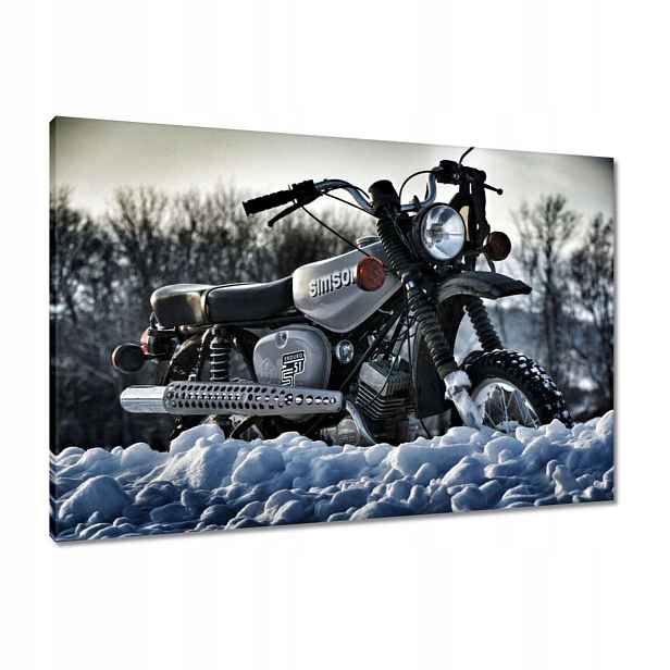 Obrazy Simson S51 Enduro v zimě 90x60