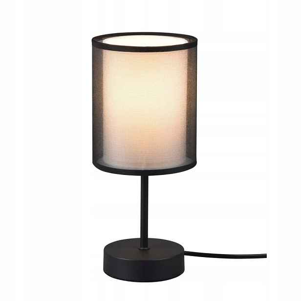 Stolní stolní lampa Burton Černá Metal Organza E14 28W Trio