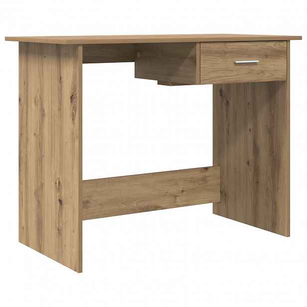 vidaXL Stůl Artisanový dub 100 x 50 x 76 cm Kompozitní dřevo