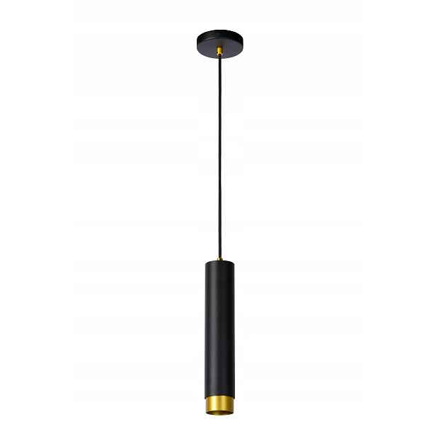 Závěsná lampa Lucide Floris černá-zlatá, moderní, GU10, 40 W