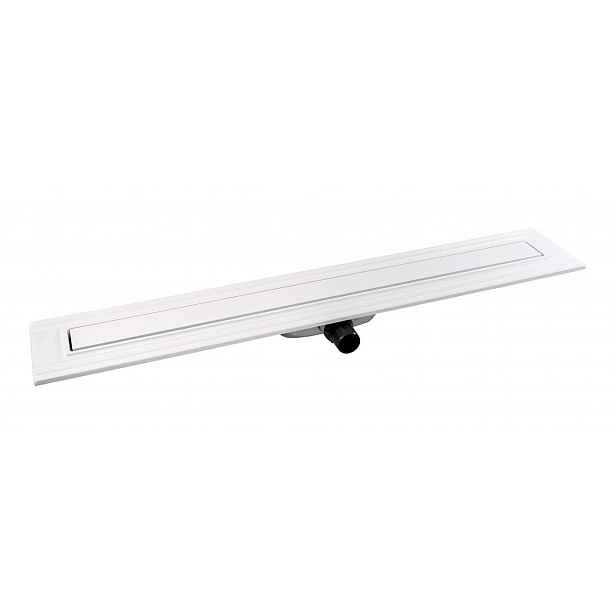 I-Drain Liquid 68 - Nerezový sprchový žlab s roštem, délka 70 cm, bílá EP.SS.0700.W