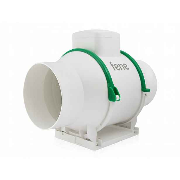 Kanálový ventilátor 125 mm silný, tichý, univerzální do kuchyně, koupelny 284 m³