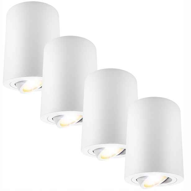 Led nástěnné stropní svítidlo Ruchoma 4x GU10 Bílá trubka Spot na strop IP20