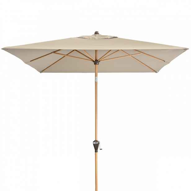 Slunečník s automatickým naklápěním s ULTRA UV ochranou Doppler ALU WOOD 210 x 140 cm, přírodní DP457317820