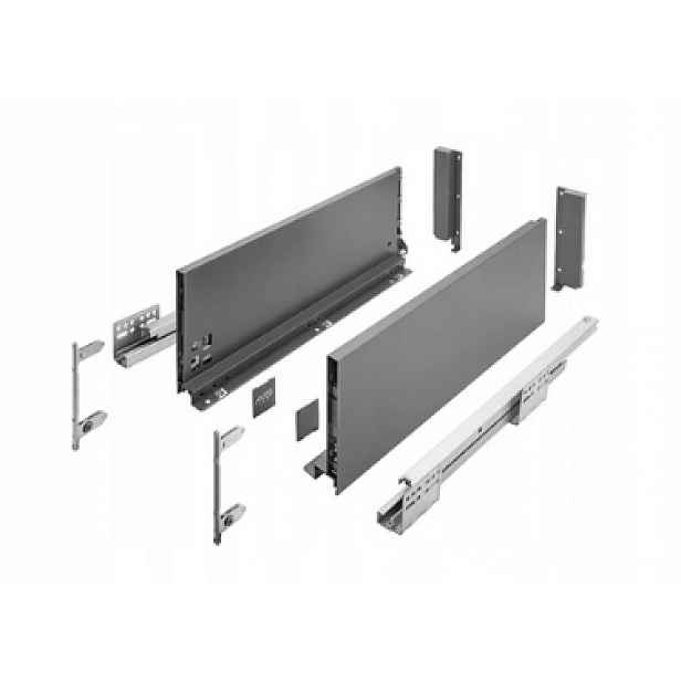 Šuplík Gtv Axis Pro Vysoká L400 H167 Antracit S Tlumením Dovírání Plný Výsuvu