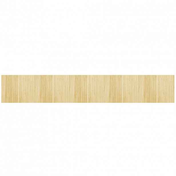 vidaXL Koberec obdélníkový světle přírodní 80 x 500 cm bambus