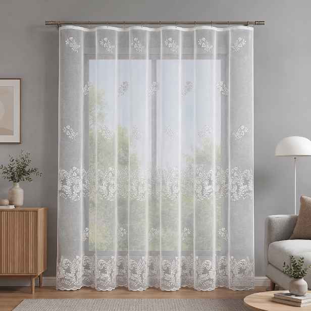 Dekorační žakárová záclona s řasící páskou MAXIMA 250 bílá 200x250 cm MyBestHome