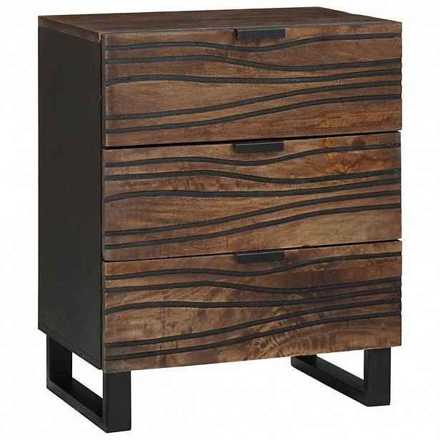 vidaXL Noční skříňka Vlašský ořech 50 x 33 x 62 cm Kompozitní dřevo