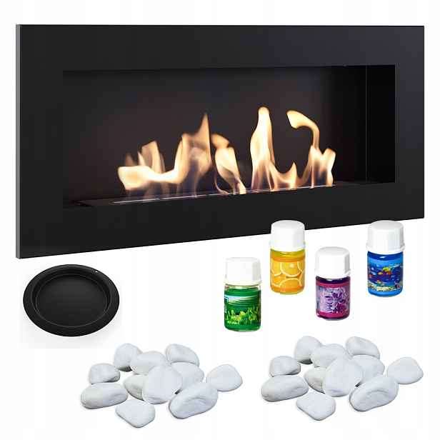 Závěsný Biokotel 900X400 Delta Slim Kratki Dlouhý Hořák Oheň Set MIX