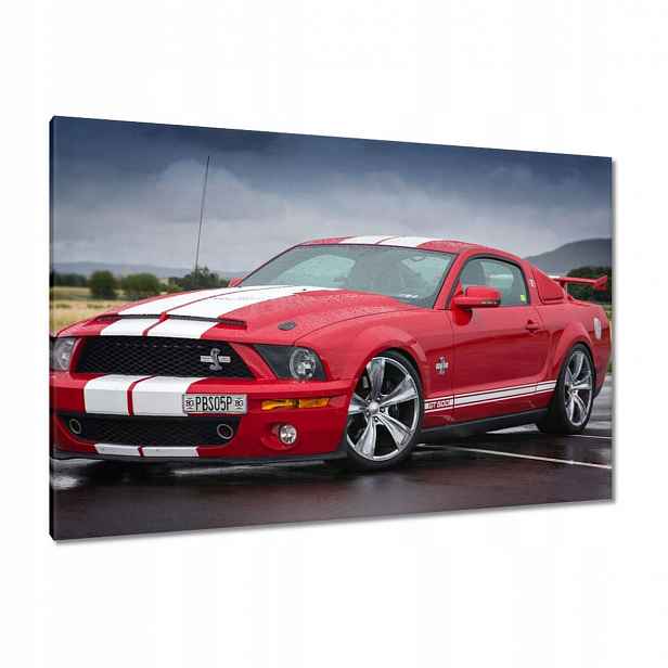 Obrazy 120x80 Červený Ford Mustang Usa