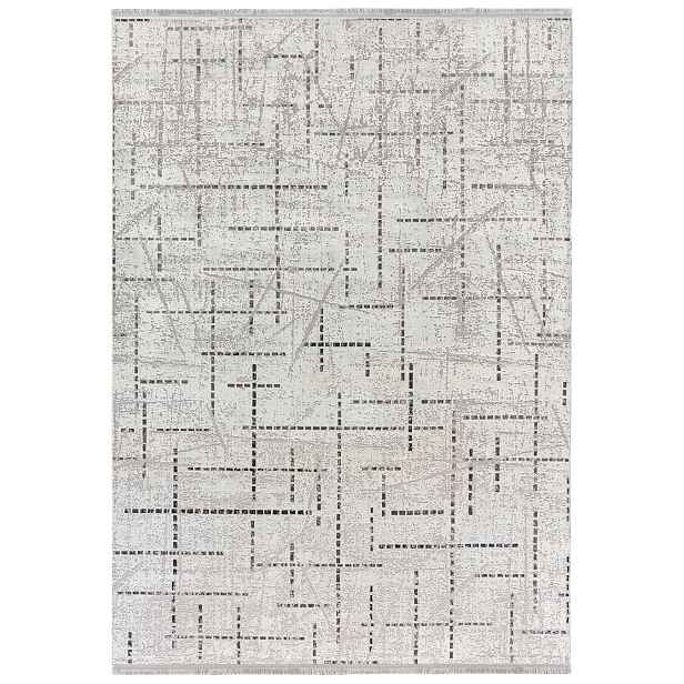 Koberec pro mládež grafitový 80x150 cm geometrický, moderní Oeko-Tex