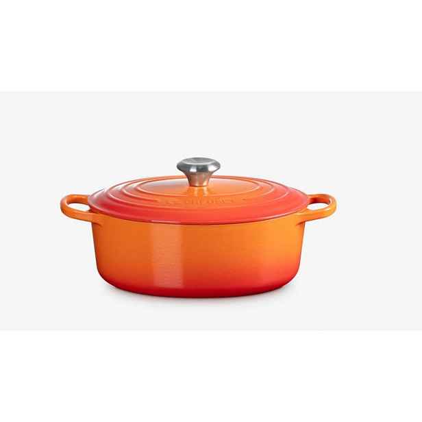 Le Creuset Signature - Pekáč oválný s poklicí, objem 4,7 l, volcanique 21178290902430