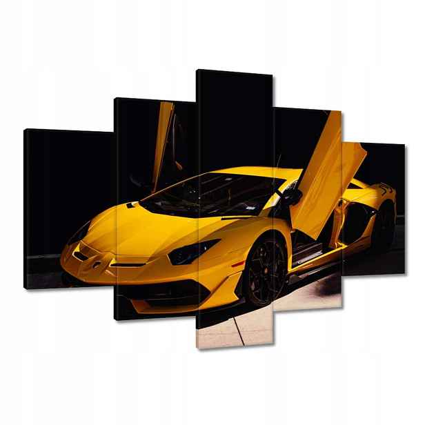 Obrazy 150x105 Žluté sportovní auto