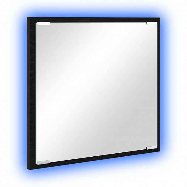 vidaXL LED koupelnové zrcadlo Černý dub 40 x 37 x 8.5 cm