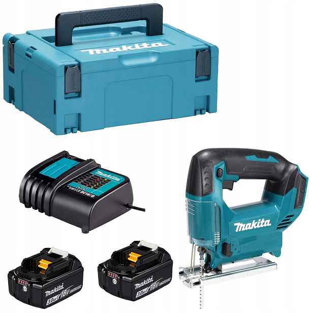 Akumulátorová přímočará pila Makita DJV186SFJ Lxt 18V 2x3Ah 65 mm kufr