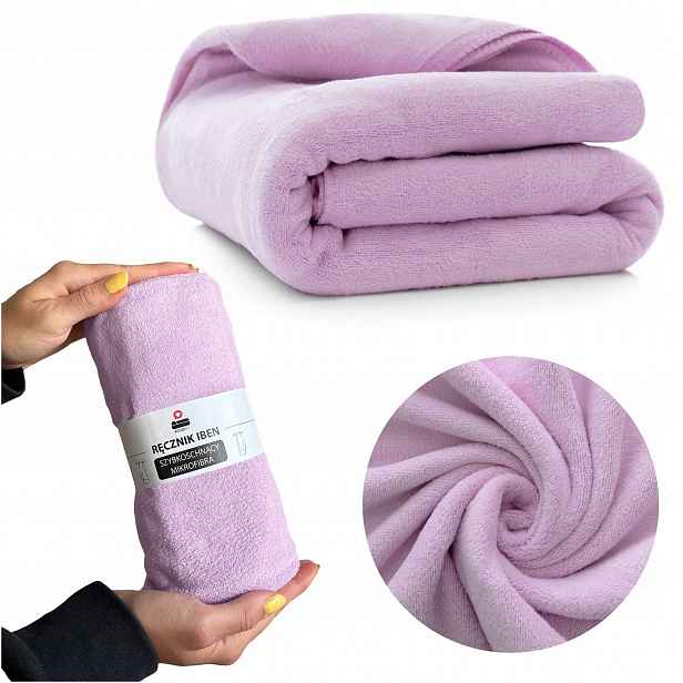 Plážový ručník Rychleschnoucí z mikrovlákna 70x140 Komplet 4 kusů