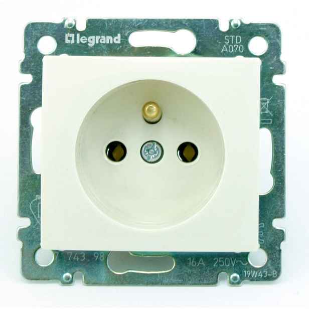 Zásuvka 230 V jednonásobná Legrand Valena béžová