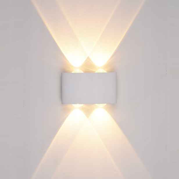 Gilberto Zahradní nástěnné svítidlo Bílé Moderní Led 4W 3000K 280lm IP54