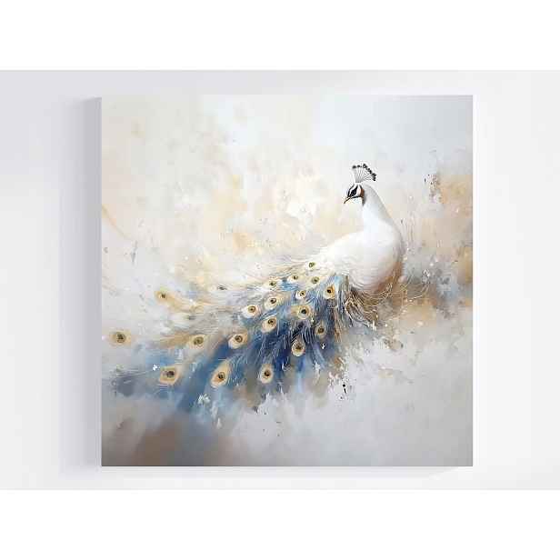 Obraz Na Plátně Canvas Elegantní Paw Bílé Pera Glamour Art 50x50