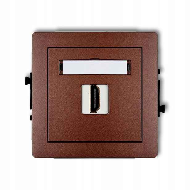 Zásuvka Hdmi 1X Bronz 9DHDMI-1 Deco Karlik