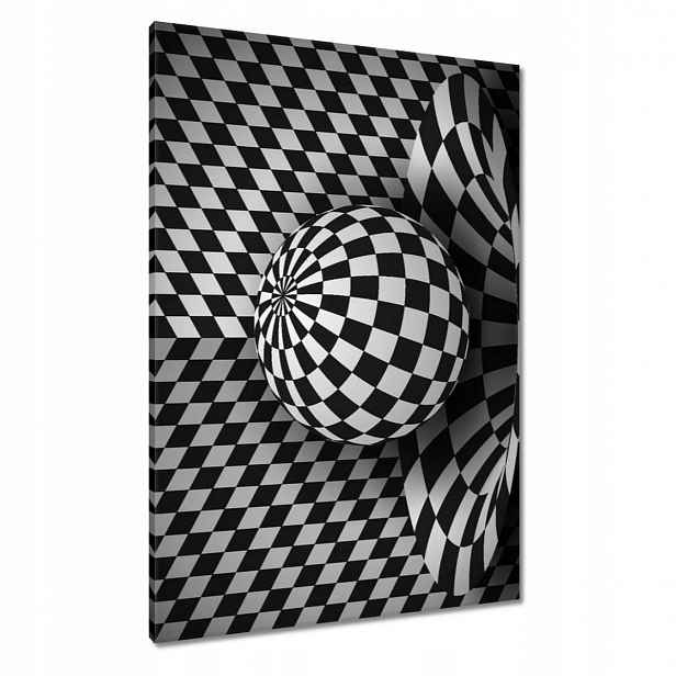 Obrazy 70x100 Abstrackja černobílá
