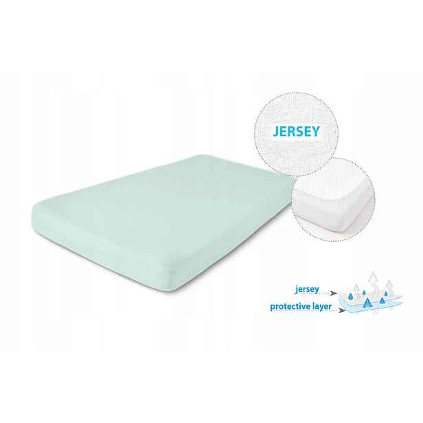 Hygienická podložka Nepropustné Prostěradlo 140x200x20 Jersey zelená