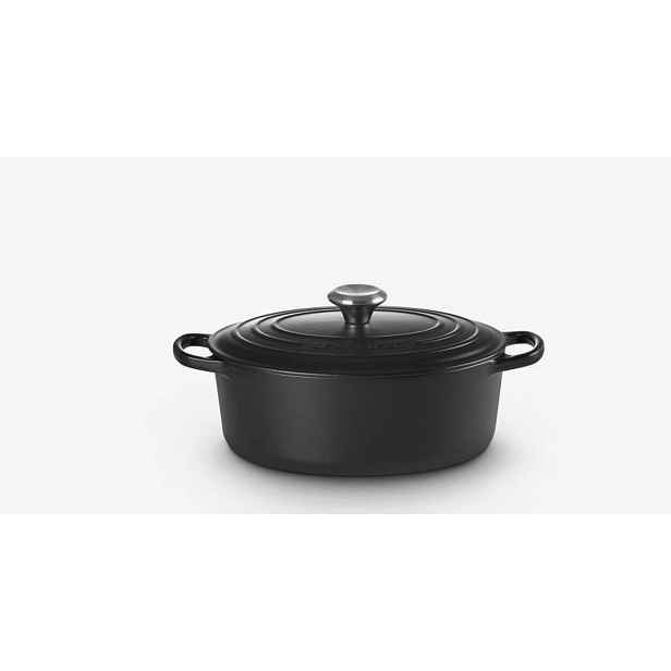 Le Creuset Signature - Pekáč oválný s poklicí, objem 4,1 l, noir mat 21178270000430