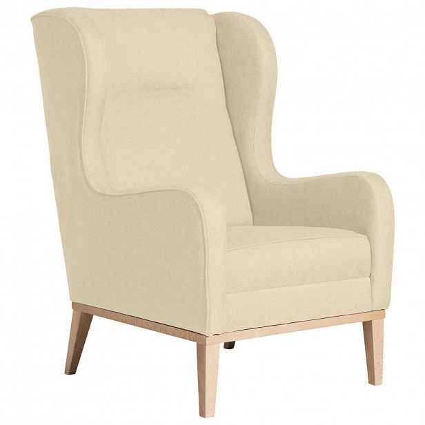 Max Winzer KŘESLO UŠÁK, textil, béžová - Křesla ušáky - 001775010703