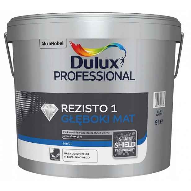 Rezisto 1 barva na stěny 9 l hluboká matná Kolor!!! Dulux Professional