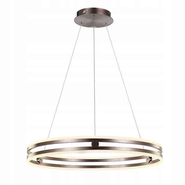 Závěsná lampa Italux Lonia Led moderní hnědá