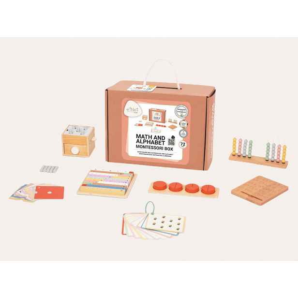 eliNeli Sada montessori hraček pro děti od 3 let (36+ měsíců) - edukativní box