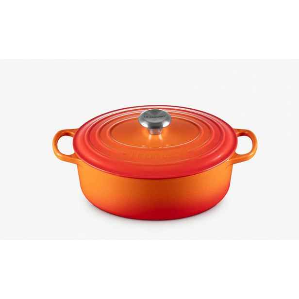 Le Creuset Signature - Pekáč oválný s poklicí, objem 4,1 l, volcanique 21178270902430